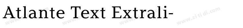Atlante Text Extrali字体转换